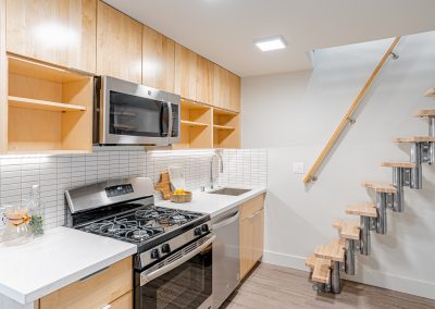 Kitchen and Stairs at 510 Broadway
