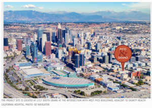 Aerial View of Site at 1317 S Grand