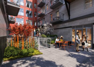 Rendering of 900 Rainer Courtyard